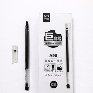 Ручка гелева, 0,5 мм, черная, A95