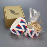 Вязанный сувенир ручной работы Llanten браслет Триколор