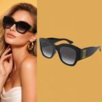 Cartier Чёрные Солнцезащитные Очки Cat-Eye с Золотыми Акцентами — Iconic Luxury Edition