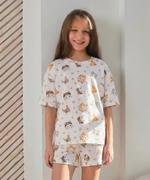 Пижама с шортами и футболкой STIL'NYI Котик в шапке Котик в шапке_6072026