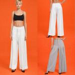 Sculpt Брюки с Асимметричными Складками и Широкими Штанинами