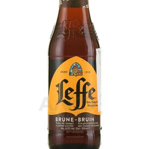 ПИВО ТЕМНОЕ ФИЛЬТРОВАННОЕ ПАСТЕРИЗОВАННОЕ «LEFFE BRUNE» 6,5%/(«ЛЕФФЕ БРЮН») 0,33 л., СТ.Б.