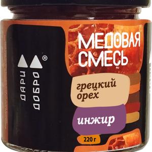Медовая смесь грецкий орех инжир ДариДобро, 220 гр
