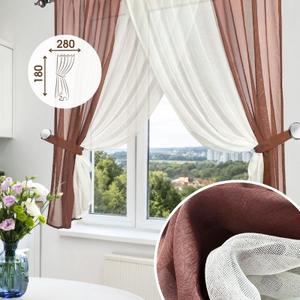 Представляем вам стильные шторы ГАЛАНТ, которые станут прекрасным дополнением к вашему интерьеру! Этот комплект, состоящий из одного тюля и двух подхватов, создаст уютную атмосферу на вашей кухне. Шторы выполнены из легкой и воздушной ткани лен, которая прекрасно пропускает свет, делая помещение светлым и просторным. Тюль идеально впишется в любой дизайн, а длина 180 см - оптимальное решение для кухонных окон. Представьте, как солнечные лучи, проникая сквозь тюль, создают мягкий и рассеянный свет, наполняя кухню теплом и уютом. Благодаря тесьме, крепление штор не составит труда, а подхваты добавят элегантности и завершенности образу. Этот комплект станет прекрасным выбором для тех, кто ценит простоту, функциональность и стиль.