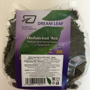 Чай черный байховый индийский, листовой, крупный с натуральным чабрецом, 200г