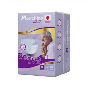 Monchico для взрослых сверх большого размера Дышащие Быстрое впитывание Анатомическая форма Индикатор влажности Защищающий экстракт трав