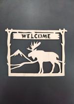 Панно welcome олень топпертоп 2311