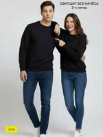 Свитшот черный без начеса BSS802_G32_02