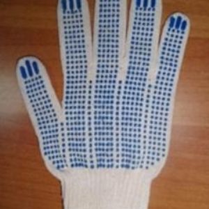 перчатки х/б. трикотажные рабочие перчатки х/б с ПВХ и без ПВХ