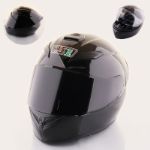 Шлем-интеграл (size:L, черный) (черный +прозрачный визер) "QKE"