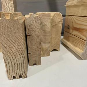 Распиловка и строгание древесины по стандартным размерам и размерам заказчика, торцы на фото