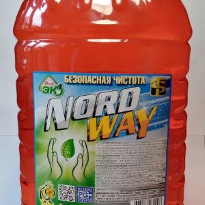 Стеклоомывающая жидкость NordWay ЭКО пэт 4л роз. (запах клубника) -5С, -15С, -20С, -25С, -30С на основе изопропилового спирта (ИПС)