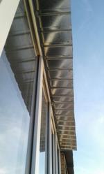 Крыша на балкон с отделкой потолка