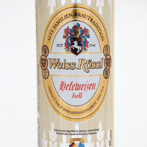 Пиво Вайсс Рёссл Хефевайцен Хелль / Weiss Rössl Hefeweizen Hell светлое нефильтров. алк.5,1% об. 0,5 л ЖБ (Германия)