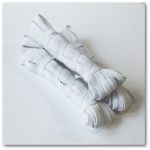 Тесьма эластичная плетеная 10 мм. Цвет белый С10Б