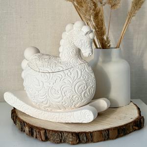 Шкатулка подсвечник Суздальский конь