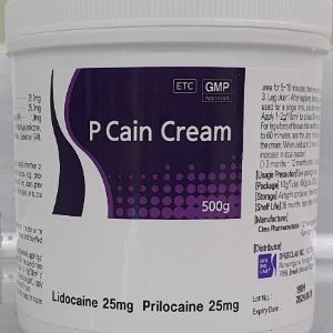 P Cain Cream - Анестетик с Прилокаином
Prilocaine 25 mg / Lidocaine 25 mg