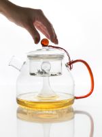 Чайник стеклянный "Джингуа" 1000 мл с колбой из стекла STG 057