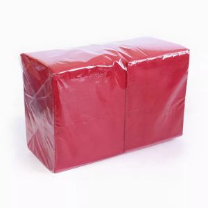 Бумажные салфетки bigpack intensiv, 1 слой, 400 листов в пачке, цвет красный, 130 рублей за пачку.