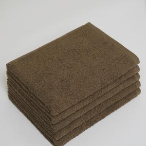 Полотенце махровое из 100% хлопка, 70*140 мм, 440 г/м2, темно-коричневый без бордюра
