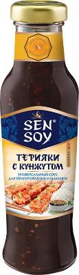 Соус "ТЕРИЯКИ С КУНЖУТОМ" универсальный для макания и приготовления 320гр. ст. бут. "SEN SOY" 1/6шт.
