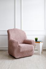 Чехол на кресло "Микрофибра" пепельно-розовый 1КМ 43550