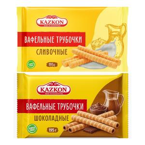 10. Вафельные трубочки в упаковках