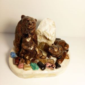 Уральские сувениры из камня &#34;Семейка&#34;
Композиция из уральских камней: размер 130*150мм