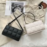 Женская наплечная сумка, винтажная вечерняя сумочка с бусинами и цепочкой