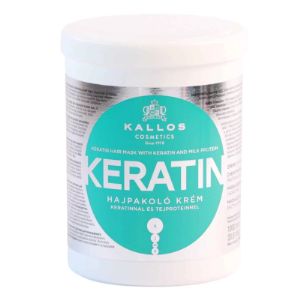 Kallos Маска с кератинами и молочными протеинами для сухих и химически обработанных волос 1000 мл