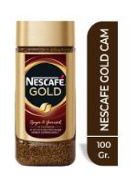 Кофе растворимый Nescafe Gold сублимированный с добавлением молотого, стеклянная банка, 50/100/200г
