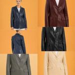 Премиальный блейзер из натуральной кожи