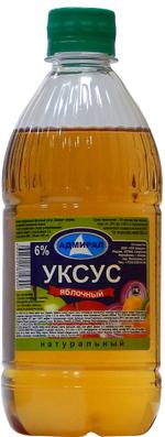 Уксус яблочный натуральный 6% 0,5л Адмирал