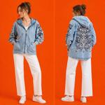 Роскошная хлопковая куртка "Aurielle Denim Couture"