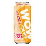 Напиток безалкогольный тонизирющий газированный со вкусом "КРЕМ СОДА", WOW ENERGY, 500 мл