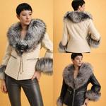 Кожаная Куртка Imperial Noir с Меховым Воротником