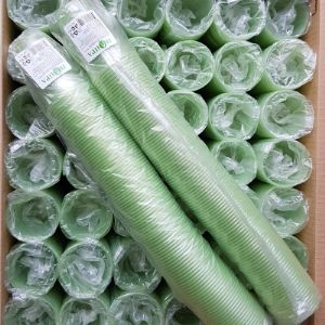 Зелёные одноразовые пластиковые стаканы 200 мл для горячих и холодных напитков Напра.рф