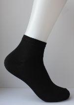 Носки мужские черные укороченные с двубортной резинкой Jastior с-26