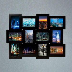 Фоторамка Black Twelve. Композиция из фоторамок разных форматов — отличная идея для украшения домашних стен. Кроме того, это смотрится очень стильно и эффектно. 10 х 15 см (12 шт.).