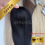 Bulk Hair Extension Straight Nasa Hair Black Color 0030