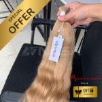 Bulk Hair Extension Natural Wave Nasa Hair Blonde Color 0069