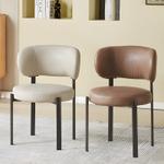 Стул для обеденного стола Yi Fanke F06 Светло-серый, коричневый