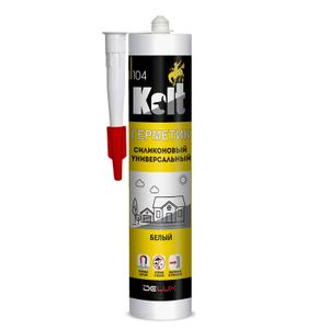 Герметик KOLT силиконовый универсальный (белый, прозрачный, тюбик)