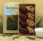 МАРМЕЛАД сосновый (110гр): с КЕДРОВЫМ ОРЕХОМ (крафт, форма шишка КА-00000092