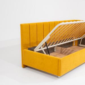 Угловая кровать с механизмом подъема и мягким изголовьем, спинка со строчками. Мила угловая с приятной мягкой спинкой, обшита тканью (на выбор), исполненной в пастельных и ярких расцветках. Оригинальная угловая геометрия спинки придется по вкусу как ребенку для его комнаты, так и займет свое место в гостиной или на кухне.

Срок изготовления и доставки 5 рабочих дней !
Работаем строго по договору!
Гарантия 18 месяцев!
Возврат товара в полном соответствии с законом!
Вся продукция и материалы сертифицированы!