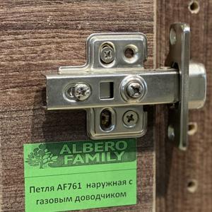 Петля накладная с газовым доводчиком