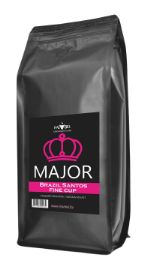 Кофе зерновой свежая обжарка 100% арабика Major Brasil Santos Fine Cup