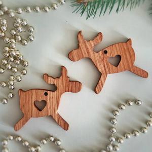 Елочные игрушки из массива дуба