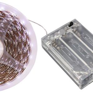 Светодиодная лента на батарейках. 
60 LED/м; длина — 1, 2, 3, 4 или 5 м; цветовая температура — 3000K, 4000K или 6500K.