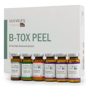 Matrigen B-Tox Peel основан на процессе регенерации и заживления естественного цикла кожи, ускорит регенеративный процесс, также стимулирует кровообращение и пополняет большое количество витаминов и минералов, необходимых для красивой и безупречной кожи.